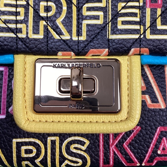 Karl Lagerfeld Paris Agyness Convertible Shoulder Crossbody Bag NEW! Retail $298 - Picture 11 of 16